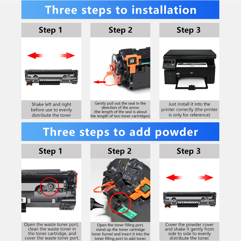 Huimo Is Suitable For HP M1136 Toner Cartridge M126a/nw P1108 P1106 cc388a Ink Cartridge M128fn/Fp/Fw Printer 1007 1008 M1216nfh Drying Drum